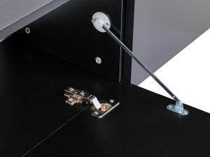 Wisząca szafka RTV GLADSTONE Czarny 8