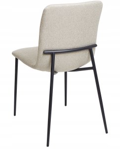 Zestaw 4 krzeseł do jadalni GLENDIVE Jasnobeżowy 6