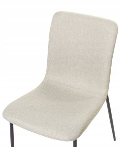 Zestaw 4 krzeseł do jadalni GLENDIVE Jasnobeżowy 7