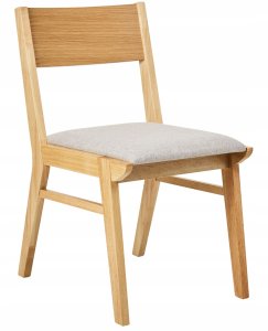 Zestaw 2 krzeseł do jadalni ENOLA Drewno Jasnoszary 4