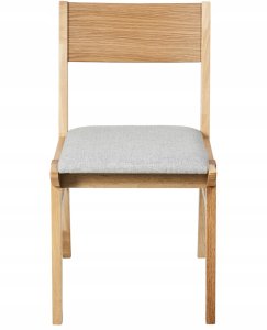 Zestaw 2 krzeseł do jadalni ENOLA Drewno Jasnoszary 5