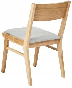 Zestaw 2 krzeseł do jadalni ENOLA Drewno Jasnoszary 6