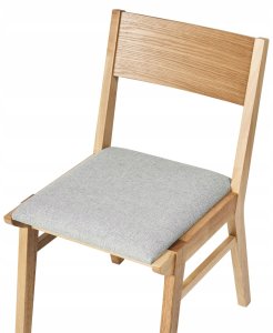 Zestaw 2 krzeseł do jadalni ENOLA Drewno Jasnoszary 7