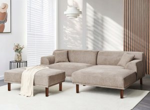 Otomana HOLT Beżowoszary 2