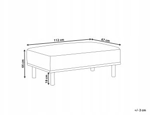 Otomana HOLT Beżowoszary 3