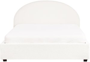 Łóżko z pojemnikiem Boucle VAUCLUSE 160 x 200 cm Złamana biel 4