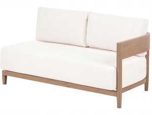 Beliani Sofa ogrodowa ze stolikiem dla 2 osób SAMPIERI Metal Brązowy 5