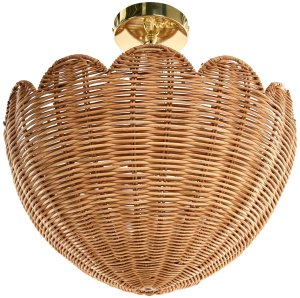 Lampa wisząca MANDEKAL Rattan Naturalny 6