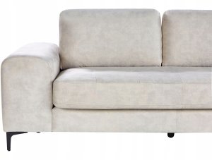 Narożnik dla 4 osób KIRUNA Welur Jasnobeżowy Lewostronny 8