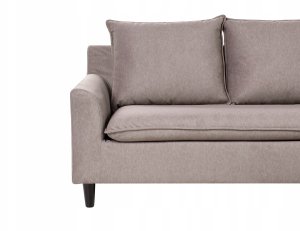 Narożnik dla 3 osób ELVENES Beżowoszary Lewostronny 6