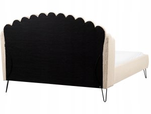 Łóżko Boucle AMBILLOU 160 x 200 cm Beżowy 5