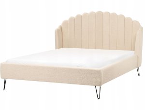 Łóżko Boucle AMBILLOU 160 x 200 cm Beżowy 7