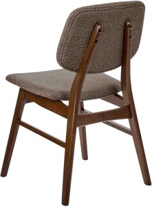 Zestaw 2 krzeseł do jadalni ELAINE Drewno Ciemny brąz/ beżowoszary 7