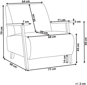 Fotel LESJA Różowy 3