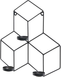 Beliani Świecznik wiszący TAROUCA Metal 31 cm Czarny 5