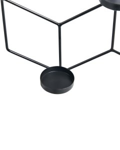 Beliani Świecznik wiszący TAROUCA Metal 31 cm Czarny 7
