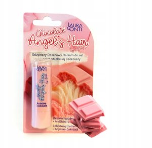 LAURA CONTI_Chocolate Angel's Hair odżywczy deserowy balsam do ust Anielska Czekolada 4,8g 2