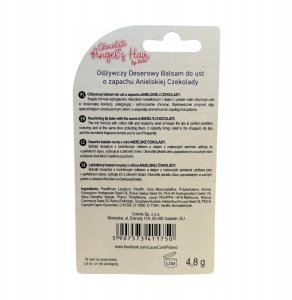 LAURA CONTI_Chocolate Angel's Hair odżywczy deserowy balsam do ust Anielska Czekolada 4,8g 4