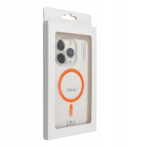 Drop Glue Colorful Ring Mag Cover kompatybilny z MagSafe pasuje do IPHONE 11 pomarańczowy 2