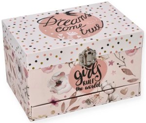 Pozytywka " Girls rule" - szkatułka na skarby 5