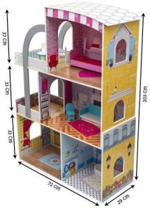 Nowoczesna luksusowa willa - domek dla lalek 9