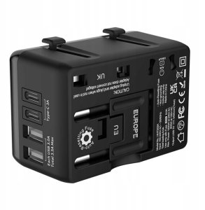 Adapter podróżny 4w1 Blitzwolf BW-TA1 2xUSB-A, USB-C, USB-C PD 20W 4