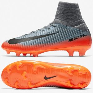 Nike Buty piłkarskie Jr Mercurial Superfly V CR7 FG szaro-pomarańczowe r. 36.5 (852483 001) 9
