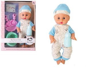 Lalka bobas z akcesoriami i dźwiękiem, pije siusia 3