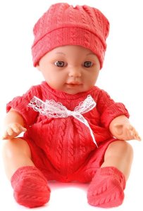 Lalka bobas z zestawem akcesoriów - pije i siusia 2