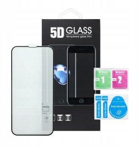 OEM 5D Full Glue Tempered Glass do iPhone 17 Pro Max (MATTE) czarny 4