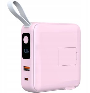 Mobile Origin Powerbank & Travel Charger, Lightning/USB-C Cable, MagSafe/AW/iPhone Compatible, pink 6