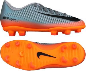 Nike Buty piłkarskie JR Mercurial Vortex III CR7 FG szaro-pomarańczowe r. 35.5 (852494 001) 1