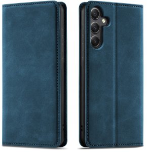 ETUI Z KLAPKĄ do Samsung A36 5G Zamykane Magnetyczne Skórzane + Szkło 4
