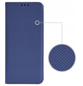 Etui z klapką do Oppo Reno 13 5G Zamykane Granatowe Futerał + Szkło 9H 7