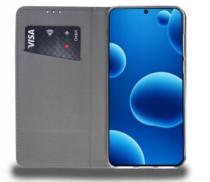 Etui z klapką do Oppo Reno 13 5G Zamykane Granatowe Futerał + Szkło 9H 8