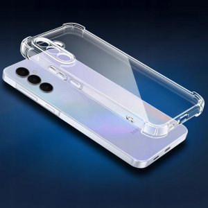 krainaGSM Etui PANCERNE Wzmacniane do Samsung S25 FE ANTI-SHOCK CLEAR CASE 2