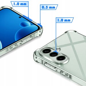 krainaGSM Etui PANCERNE Wzmacniane do Samsung S25 FE ANTI-SHOCK CLEAR CASE 3