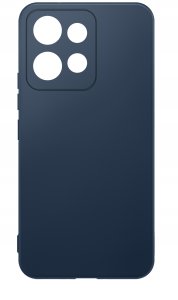 krainaGSM Etui Granatowe Matowe Silikon Slim do Motorola G86 | G86 Power + SZKŁO 9H 8