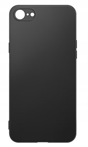 ZESTAW Etui do iPhone 7 | 8| SE | Matowe Czarne Silikon Slim 2 SZTUKI SZKŁO 6