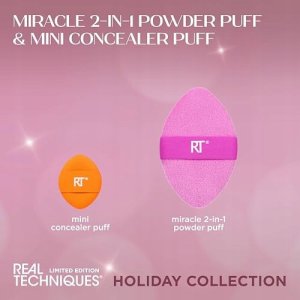 Real Techniques Set : Miracle, Makeup Sponge, Pink + Miracle, Makeup Sponge, Orange For Women 4