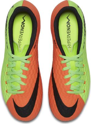 Nike Buty piłkarskie Jr Hypervenom Phelon III FG pomarańczowo-zielone r. 38 (852595 308) 4