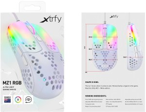 CHERRY XTRFY MZ1 myszka Gaming Oburęczny USB Typu-A Optyczny 16000 DPI 9