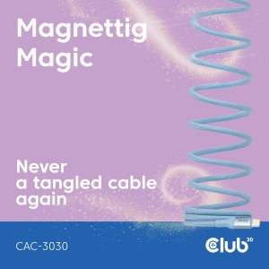 Kabel USB Club 3D USB-C - USB-C 2 m Niebieski (CAC-3030) 5