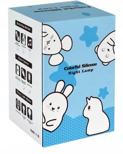 Silikonowa lampka nocna Królik led rgb 7