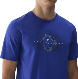 Koszulka męska 4F M2964 niebieska 4FWAW25TTSHM2964 33S L 5