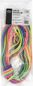 Guma do skakania tęczowa 5m SMJ sport JR-05Kolorowa guma do skakania o długości 5 m. Tęczowe barwy i elastyczny materiał sprawiają, że to idealna zabawa rozwijająca sprawność i koordynację dzieci. 4