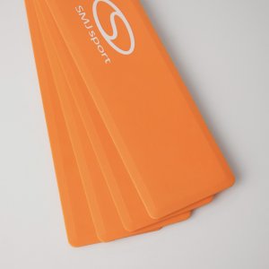 Płaskie znaczniki pola - narożniki 25x25 cm 4 szt. jaskrawe pomarańczowe SMJ sport ZPN-O 4