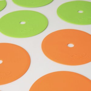 SMJ sport Płaskie znaczniki pola - okrągłe 15 cm - 6x zielony 6x pomarańczowy SMJ sport ZPO-OG 4