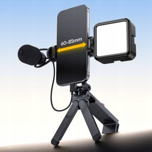 Uchwyt Statyw 3w1 Na Telefon Smartfon 2 X Iso Zacisk Klips 360° / Ulanzi Ma89 7