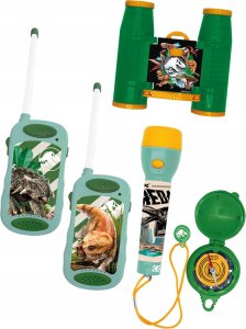 Zestaw 4w1 2 Krótkofalówka Latarka Lornetka Kompas Dla Dzieci Jurassic Park / 24205 4